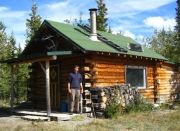 yukon wilderness log cabin for rent